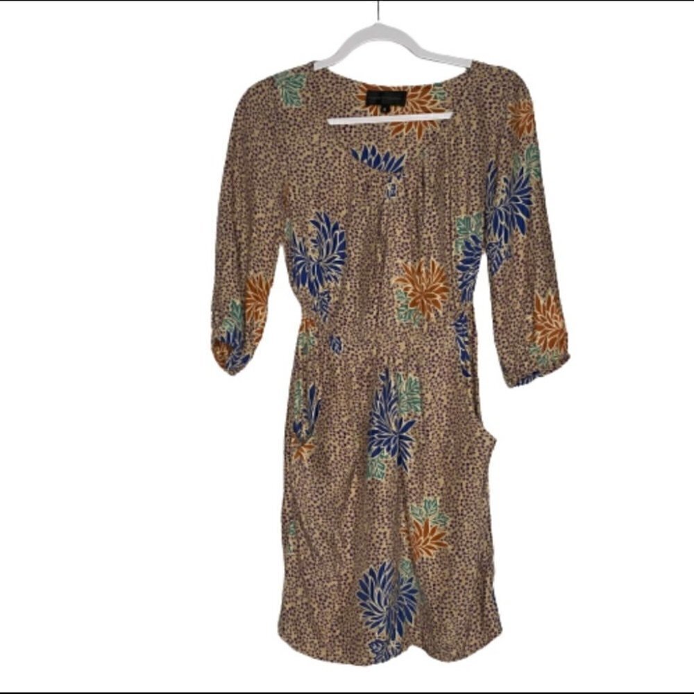 Corey Lynn Calter Anthropologie Obi Dress Floral Silk NO BELT